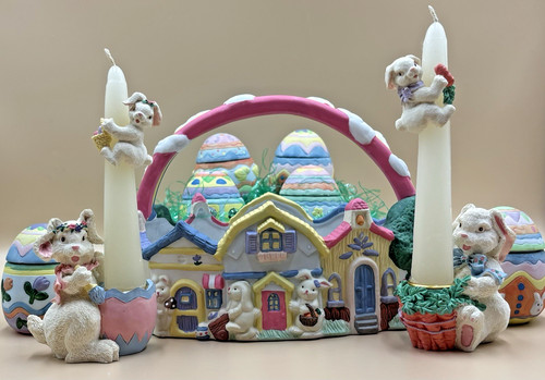 Easter ceramic décor - ceramic,