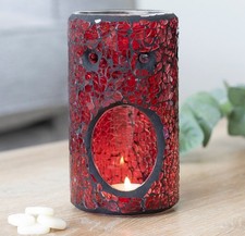 Red Crackle Glass Pillar Oil