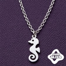 Seahorse Necklace Silver