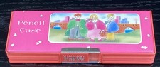 Vtg Double Sided Pencil Case