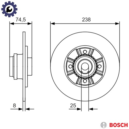 Brake disc 986 - brake,