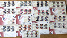 London 2012 Olympic & Paralympic GOLD 1st edition stamps - set of 17