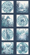 Foxwood Blue Wildlife Cotton