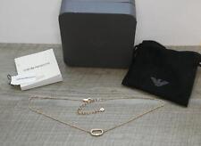 Original Emporio Armani Rose Gold-tone 925 Sterling Silver Necklace EG3527221