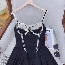 French style black dress