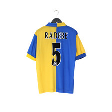 1997/99 RADEBE #5 Leeds United Vintage PUMA Away Football Shirt (S/M)