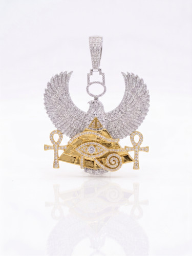 Lab moissanite egyptian - egyptian, horus