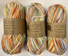 JOB LOT KNITTING WOOL YARN/3 X 50G/CRAFT/RAINBOW/MULTI COLOUR/100% ACRYLIC