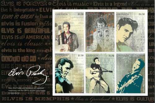 Elvis presley grenada 50 - presley, 6x$1.50