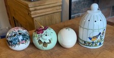 Vintage pottery pomanders - 4,