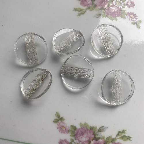 Vintage clear czech - "vintage,