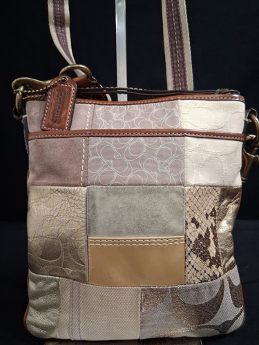 Coach holiday patchwork - coach, suede