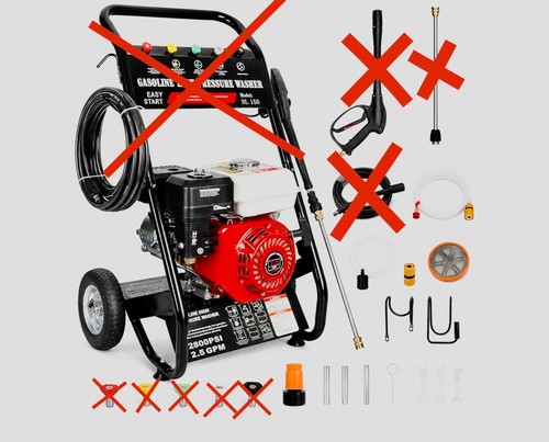 Petrol pressure washer 5hp - petrol,