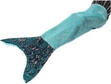 Mermaid Tail Snuggle Blue & Silver Sequin Design Blanket