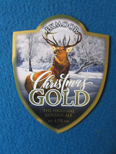 EXMOOR CHRISTMAS GOLD ALE BEER PUMP SIGN
