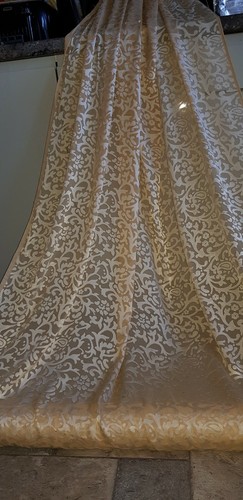 Gold burnout dress fabric - gold,