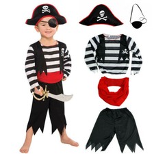 Kids Boys Girls Cosplay Pirate