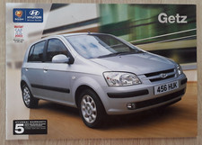 Hyundai Getz Range Brochure 2003 - 1.1  1.3 1.6  GSi  CDX  Sport