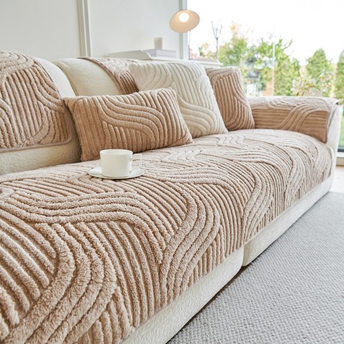 Thick plush sofa cover - cover, 1-4