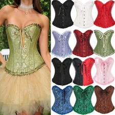 Women Sexy Overbust Boned