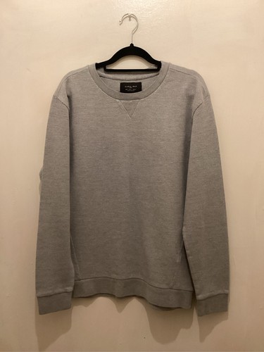 Zara man grey crew neck - zara,