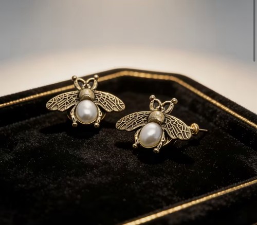Vintage french style bee pearl - vintage,