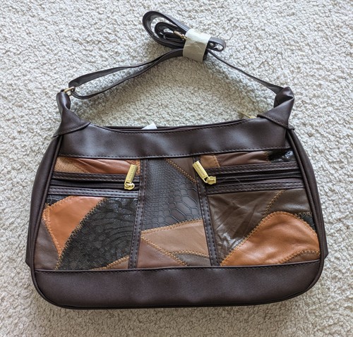 Vintage womens brown patchwork - vintage,