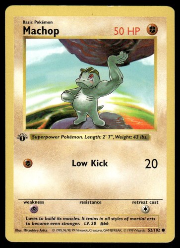 Pokemon cards machop - pokemon, 52/102