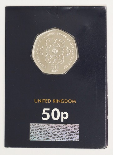 2019 50p 100th anniversary - 2019, of