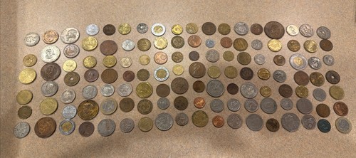 Lot 126 foreign coins - lot,