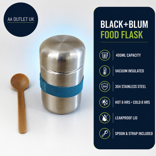 Black blum food flask vacuum - black,