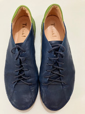 THINK! LACE UP SHOES NAVY LIME