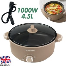 1000W 4.5L Slow Stew Pot Glass