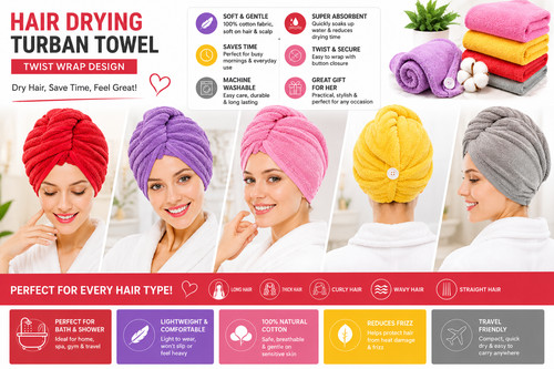 100 cotton hair drying - cotton,