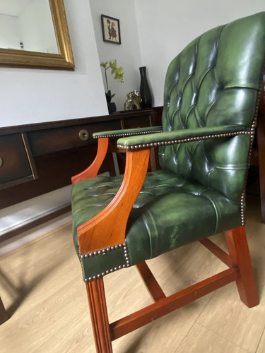 Gainsborough green leather