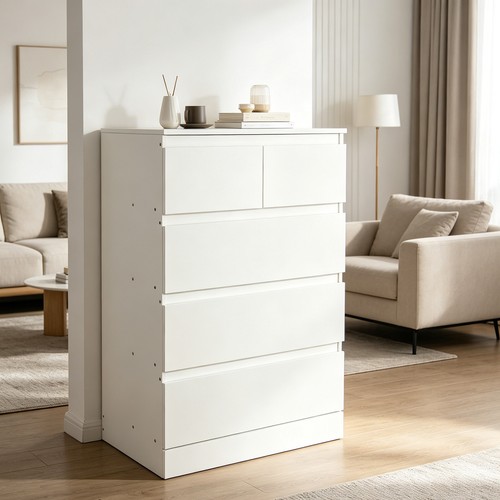 Chest drawers white - of,