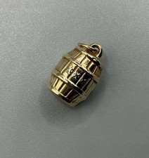 9ct Gold Beer Barrel Charm - 9