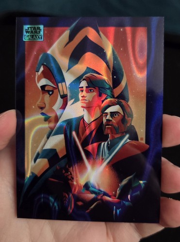 Star wars galaxy chrome topps - star,
