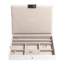 White Classic Medium Jewellery Box Lid