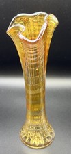 Imperial Ripple Marigold Carnival Glass Vase. Immaculate condition. 