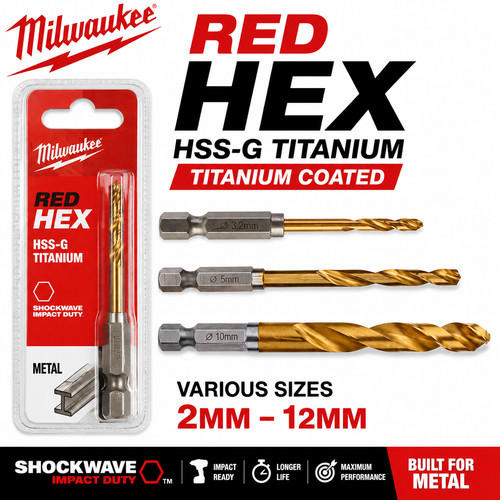 Milwaukee red hex drill - milwaukee,