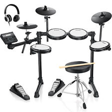 Donner DED-200 Lite Electric Drum Set 4 Quiet Mesh Pad 31 Drum Kits 450 Sounds