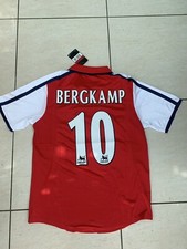 Retro Arsenal 2000/2002 Home Football Shirt Bergkamp 10 Large