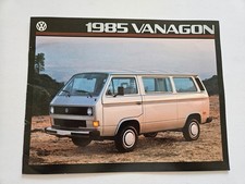 VOLKSWAGEN T3 T25 VANAGON SALES BROCHURE 1985 USA
