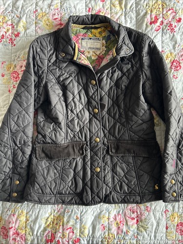 Joules black quilted jacket - joules,