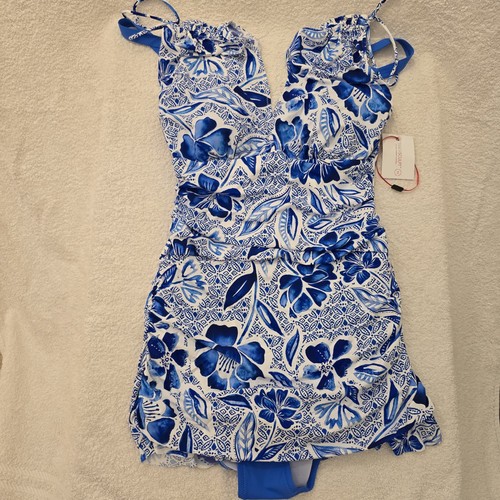 Magisculpt blue white floral - blue,