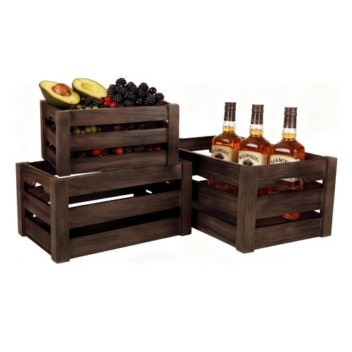 Wooden crates for storage - wooden,