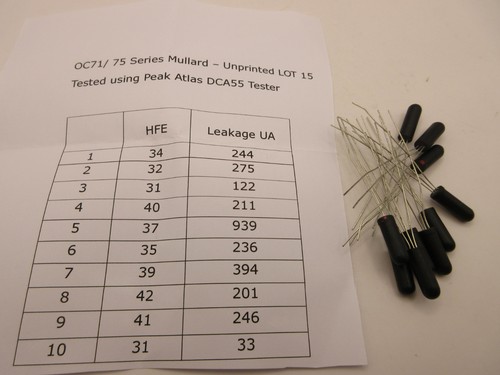 Oc71 oc75 series mullard - oc71,
