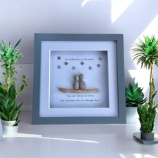 Personalised Good Friend Pebble Art Picture Frame Gift Wall Art Christmas