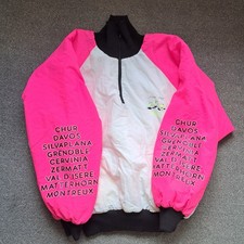 Mens medium M ski jacket 80s fluro pink dress up